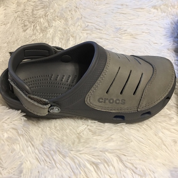 leather top crocs